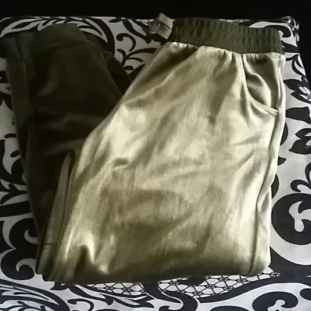 Velour jogging pants